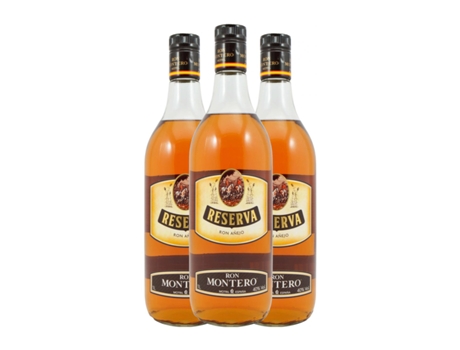 Rum MONTERO Montero. Añejo Reserva Reserva (1 L - 3 Unidades)