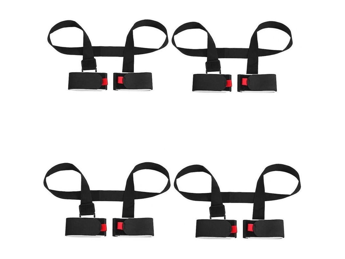 4 Pack Correa Ajustable Transporte Esquí Y Bastones, Correa Hombro Portaesquí Sling Xhc