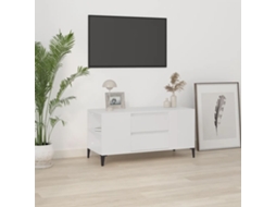 Vidaxl Móvel Para Tv 102x44,5x50 Cm Derivados De Madeira Branco