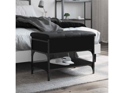 Vidaxl Banco Sapateira 62x42x45 Cm Derivados De Madeira Preto