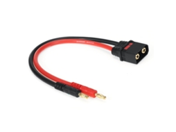 Cabo de extensão de carregamento QS8 macho para plugue banana 40 10 AWG 250 mm