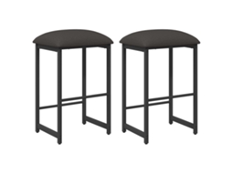 Maison Exclusive - Banco De Bar 2 Unid. Cinzento-escuro 40 X 32 X 74 Cm
