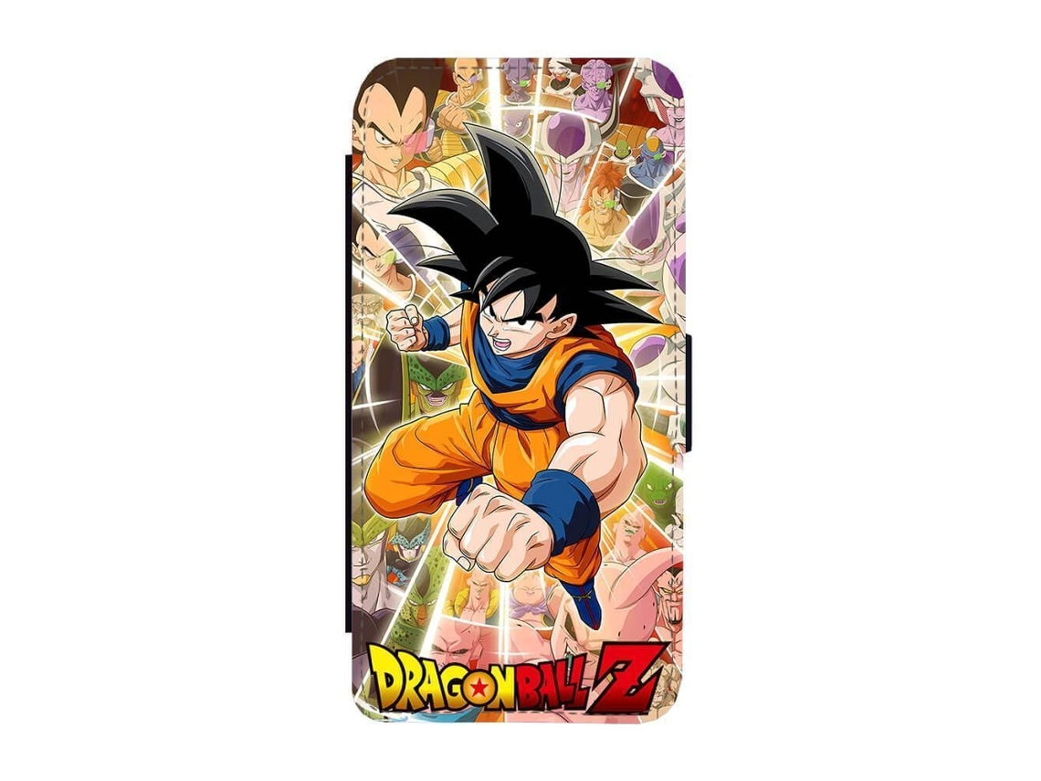 Capa Flip Para Iphone 17 Pro Max Com Estampa De Dragon Ball Z Em Estilo Mangá.