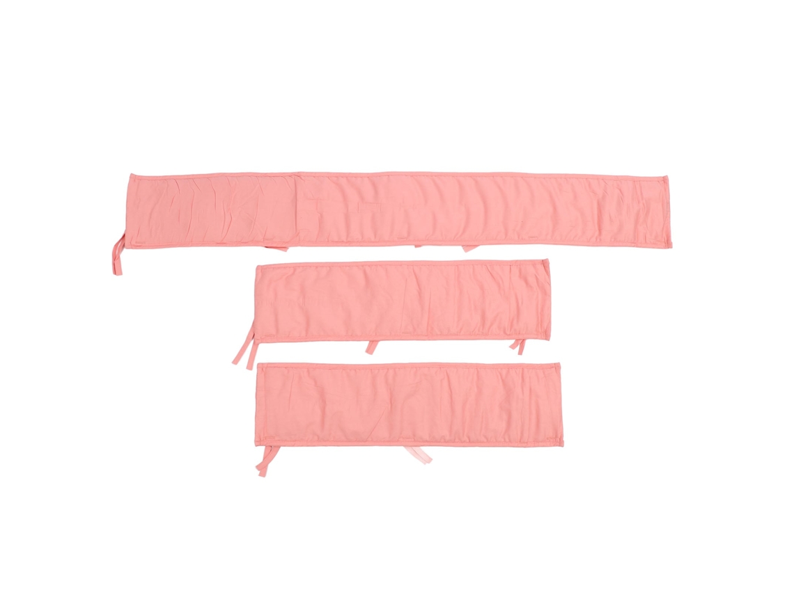 Primerox 3pcs Cerca Macia Cama Bebê Algodão Anti colisão Segurança Cor Sólida Melancia para Casa e Viagem