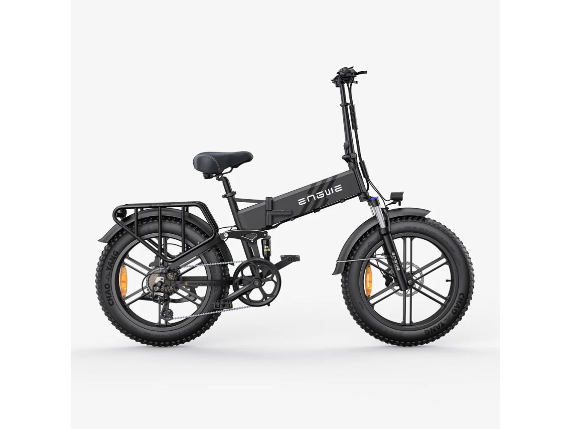 Bicicleta Elétrica ENGWE Engine Pro 2.0 Pneus de 20 Polegadas Potência 750W Bateria 52V16Ah 110Km Autonomia Preto