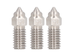 Bico De Impressora 3d 0.4mm Aço Inoxidável Alto Fluxo Para Elegoo Neptune 4 4pro (3 Peças)