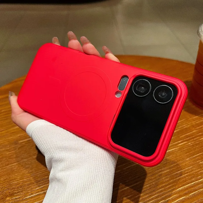 (xiaomi 13 Vermelho) Capa Magnética De Silicone Líquido, Resistente A Impactos E Ultrafina.