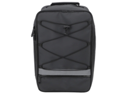 Bolsa para rack traseiro de bicicleta 15l impermeável cinto de sela para bicicleta elétrica preta S/MARCA