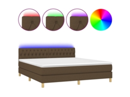 Box Spring Bed, Box Spring Beds Vidaxl Marrom Tecido (180 X 200 Cm)