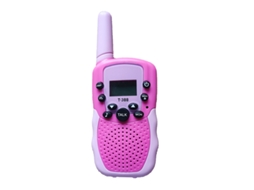 Conjunto de 2 Walkie talkies de Brinquedo para Meninos e Meninas de 3 a 8 Anos, Rosa AQUAFORGE