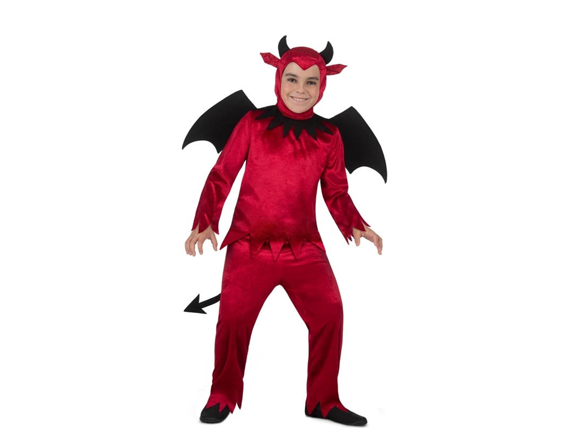 Fato de Red Devil com asas e cauda para criança