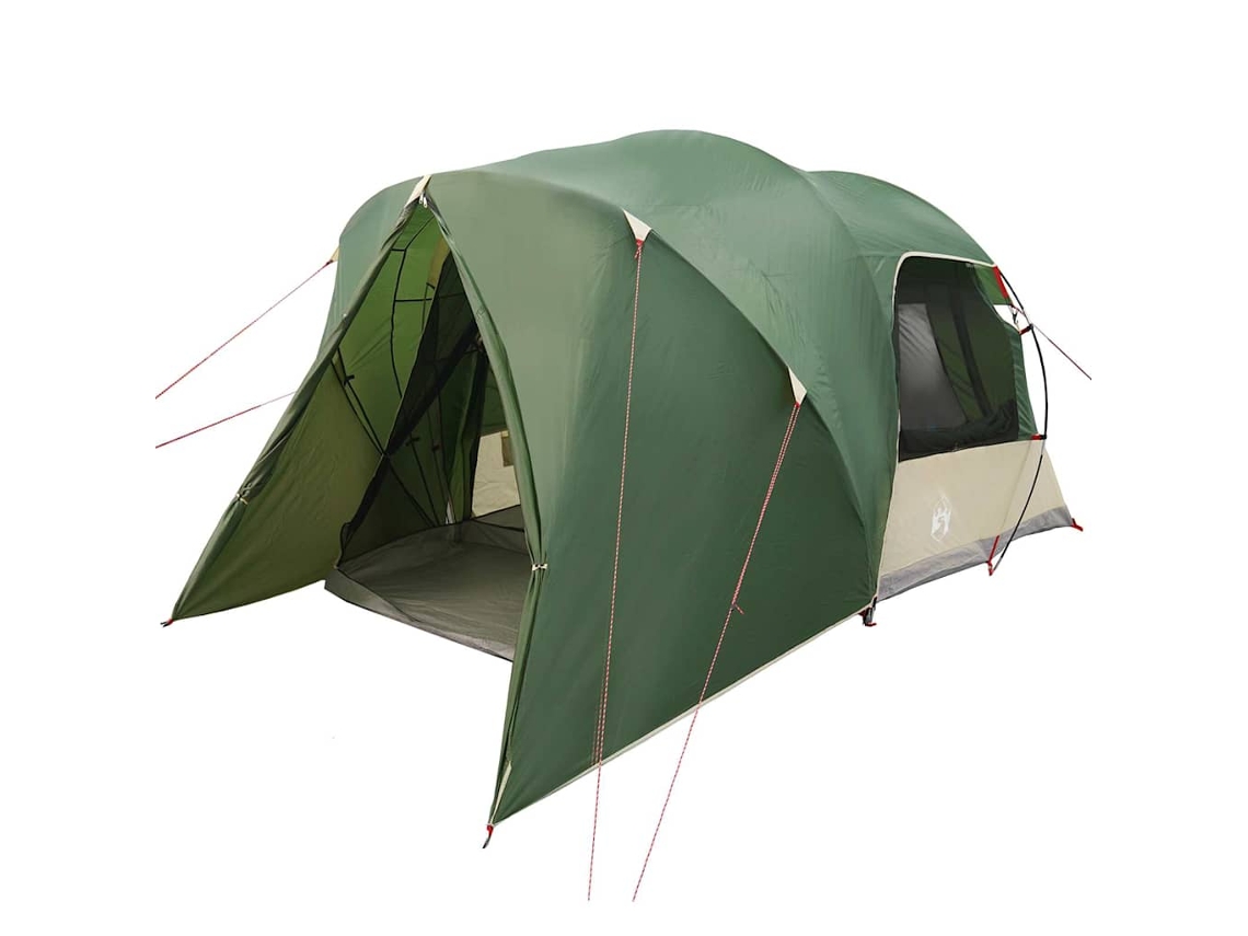 Conjunto 1 Barraca De Camping Vidaxl Verde Tafetá (500 X 314 X 206 Cm)