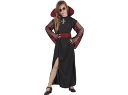 Fato de Menina DISFRAZZES Vampira Com Gola (Tam: 10 a 12 anos)