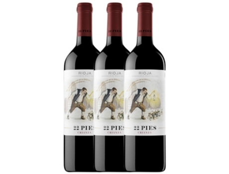 Locos del Vino 22 Pies Tempranillo Rioja Crianza 1,5 L (Caixa de 3 unidades)