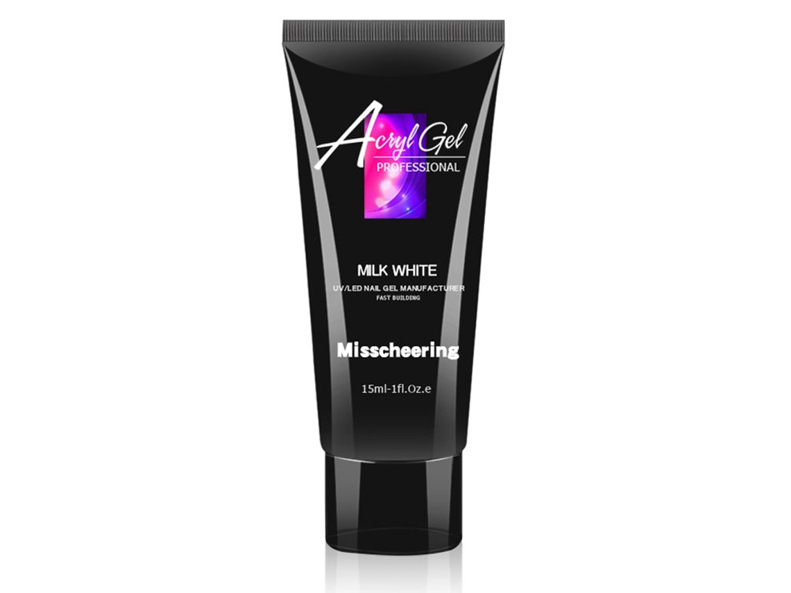 15ml Cola Profesional Para Extensión De Uñas Rápida Cristal Esmalte Gel Constructor Uv 4blanco Leche