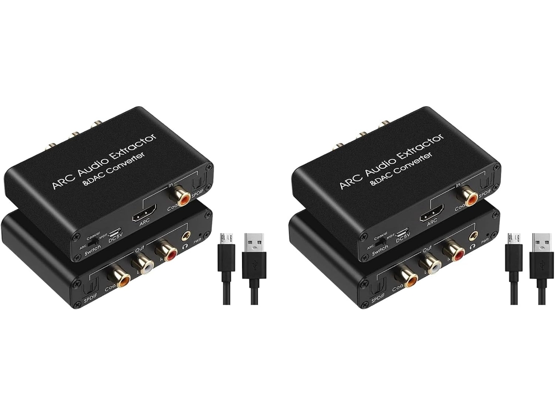 Extrator de Áudio 2x Compatível com Arc e Spdif Óptico SFUSHOS