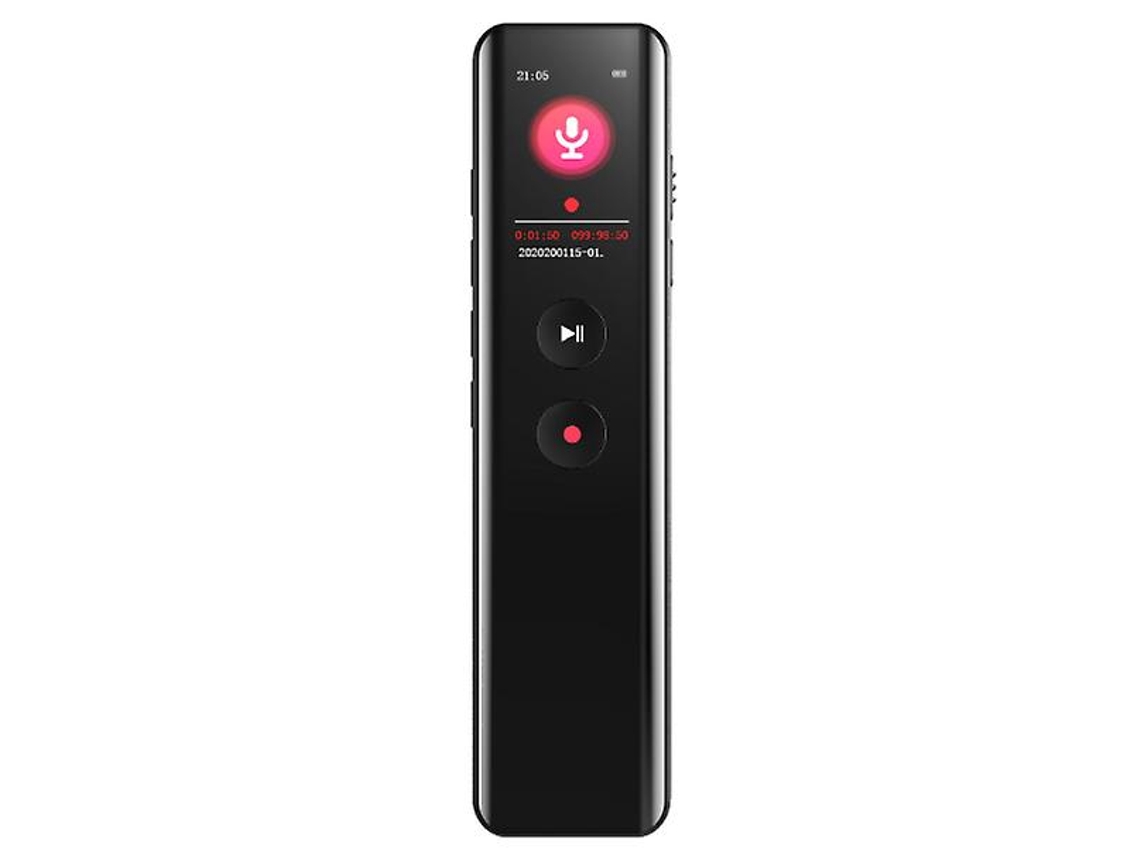 Gravador Digital De 8gb, Mp3 Player, Palestra, Conferência, Gravador De Sala De Aula(preto)