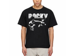 Rockinstone Rocky Movie Knockout Black Adult T-shirt Size:s