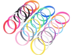 Conjunto De 48 Pulseiras Silicone Ajustáveis Para Eventos Esportivos E Festas, Pulseiras De Silicone Unissex Para