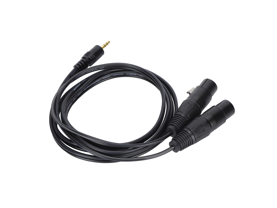 Cable divisor en Y con conectores XLR hembra dobles a 3,5 mm con cobre libre de oxígeno, 1,5 m S/MARCA
