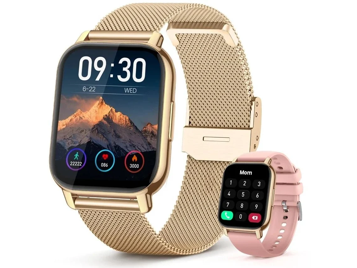 Smartwatch CHRONUS Y2 Ouro Rosa