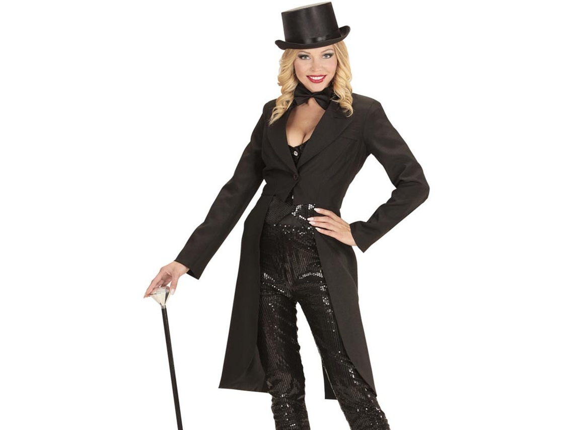 Fato ou fraque Showtime Gala preto longo para mulher