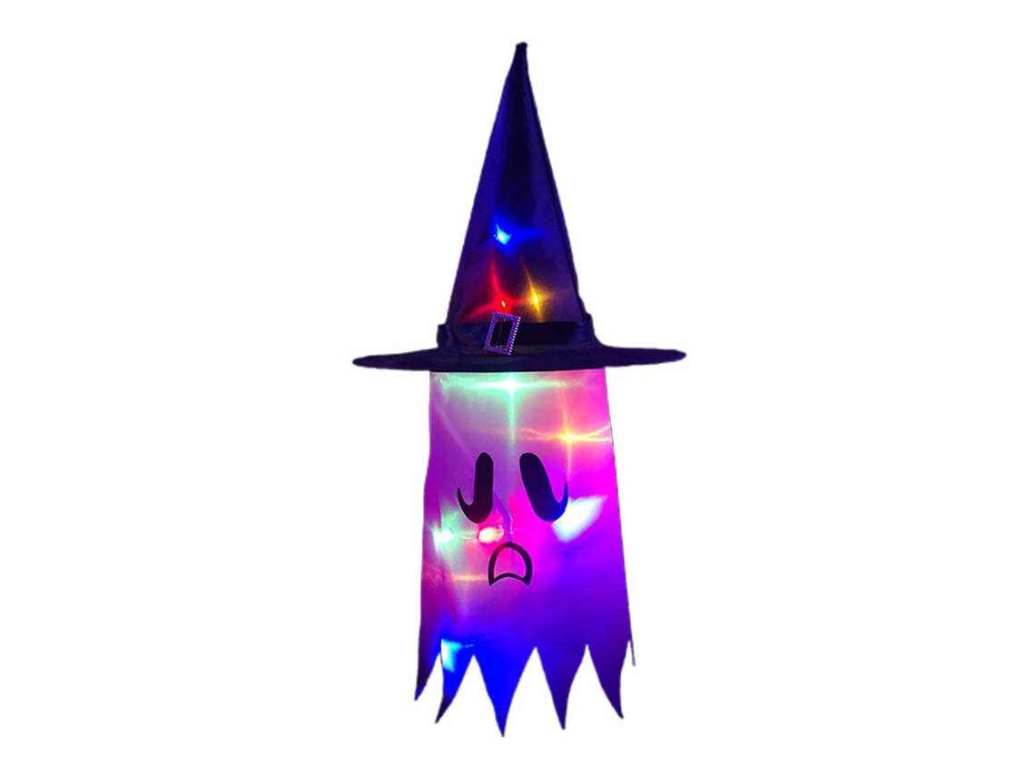 Luzes de Letreiro de Halloween com Fantasma e Bruxa LAXISCREED