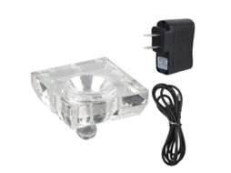 Base de Luz LED Cristal 3D com 7 Cores e Cabo USB | S/MARCA