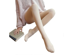 _meias Calcinhas Quentes de Inverno Cor Natural de Pele Leggings Slim Elásticos para Mulheres Exterior Novo
