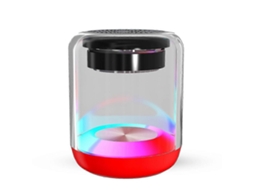 Mini Caixa De Som Sem Fio Com Luz Colorida Visível, Pequeno Alto Falante Portátil Amplificado Para Viagens Em Casa, Piscina Olysi Shop