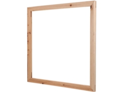 Moldura Madeira Simples Natural Pintura Diy Resistente Desgaste Automontável Ideal Decoração Artesanato GOKOCO