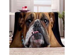 Manta de Lã Fansu Estampa 3d Cachorro Quente Macia e Fofa Microfibra para o Inverno Colcha Sofá Adequada Adult