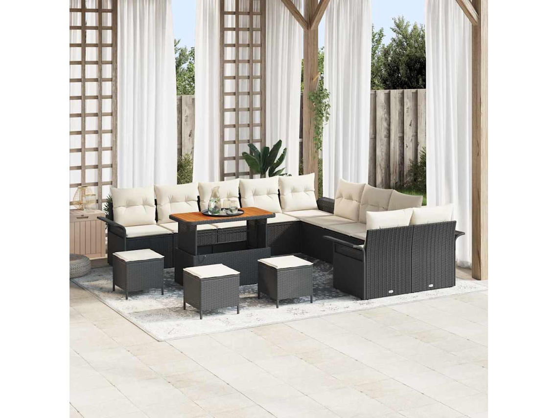 Vidaxl Conjunto De Sofá De Jardim 14 Unid. 13-número De Lugares