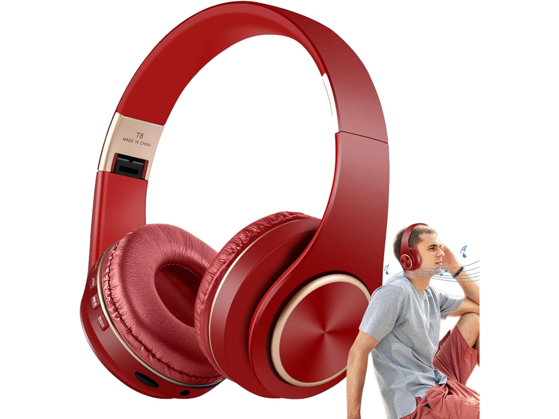 Fones De Ouvido Sem Fio Com Microfone, Dobráveis, Portáteis, 300ma