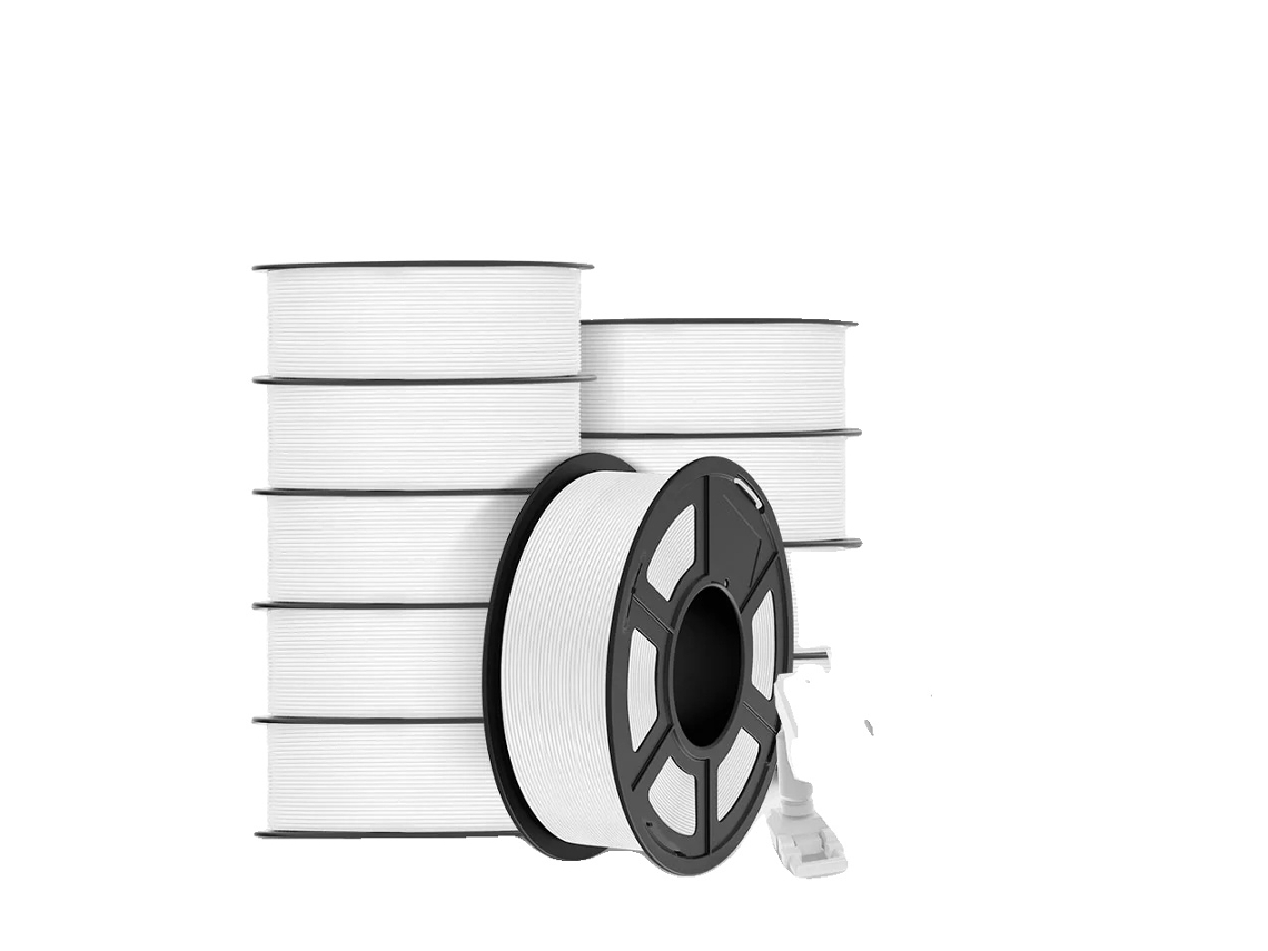 Filamento 3D, 1,75 mm, PLA OEM mais branco