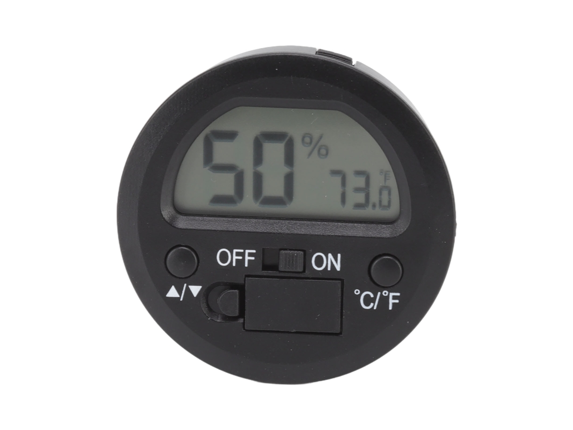 Medidor de Temperatura e Umidade Digital Embutido, Portátil, Tela Lcd | S/MARCA