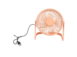 Ventilador Mesa Usb 360º Silencioso Laranja