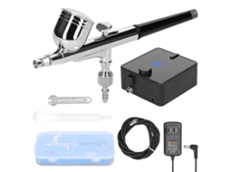 Kit Compressor de Ar com Pincel de Ar 0.3mm