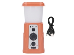 Lanterna De Camping Com Manivela Solar Recarregável Ipx3 Bateria 5000mah Led Indicador