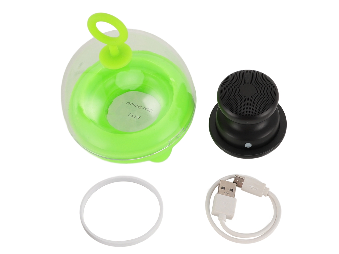 Aetheria alto falante Portátil Mini com Base Magnética Som Potente Resistente À Água para Acampamentos Preto