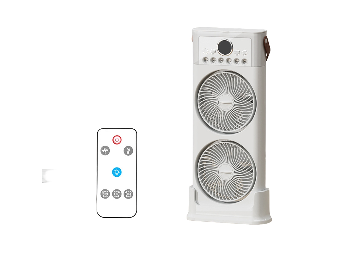 Laxiscreed Ventilador De Mesa Com 5 Ou 6 Furos E Liquidificador, Resfriador De Ar Portátil Com Controle Remoto