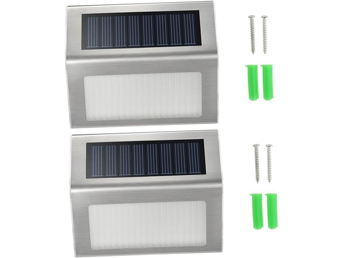 Luminária De Parede Externa Com Energia Solar, Luminárias De Parede Led Solares Para Pátio E Jardim. Gokoco