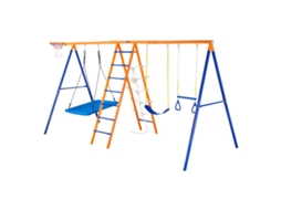 Conjunto De Baloiços 6 Em 1 Baloiços De 4 Lugares Com Capacidade Para 200 Kg Vevor