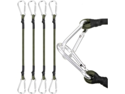 Corda Elástica Com Mosquetão, 30 Cm, Resistente, Elástica, Para Bagagem