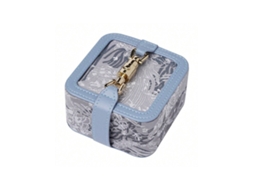 Caixa De Joias Portátil De Viagem, Estilo Retro Jacquard, Para Guardar Brincos, Batons E Anéis, 10105cm Igvtrade