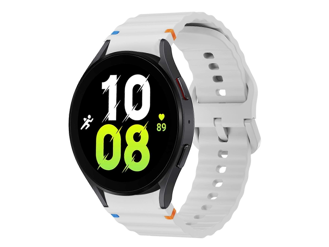 Pulseira De Silicone Com Costura Em Padrão De Ondas
