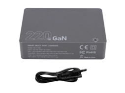 Aetheria carregador Usb C Gan com 4 Portas Type C e 2 Usb a Estação de Carregamento Rápido Pd 100w Plugue Eu
