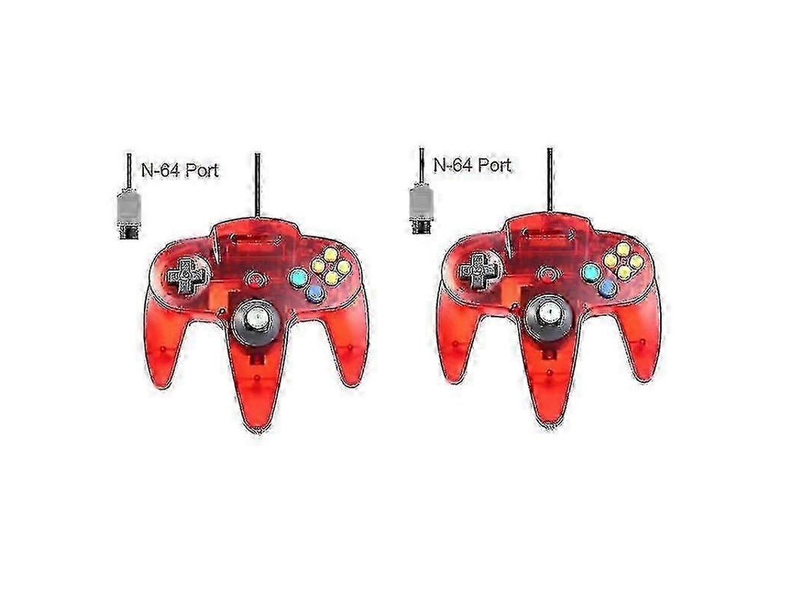Pacote Clássico Controle Com Fio N64 Jogos Retro 64 Bits Gamepad Joystick Substituição Ly Ebike