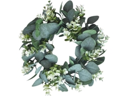 Guirlanda Decorativa para Porta de Frente, 33 Cm Artificiais Folhas Guirlanda para Interior Exterior Casa Janela