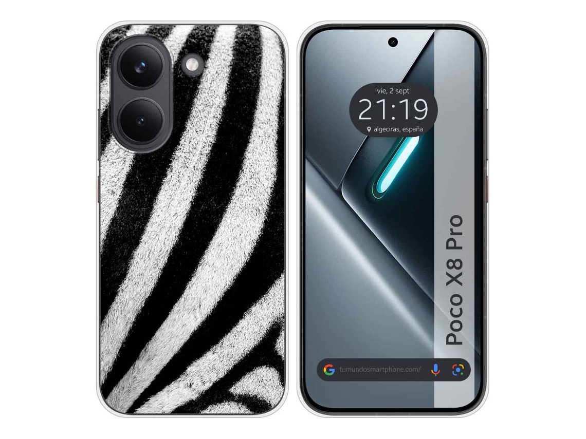 Capa Tumundosmartphone De Silicone Para Xiaomi Poco X8 Pro 5g Com Estampa De Animais 2 Desenhos